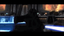 Young Anakin Light Saber GIF - Young Anakin Light Saber Fight GIFs