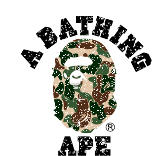 Bathing Ape Camouflage Sticker - Bathing Ape Camouflage Sparks Stickers