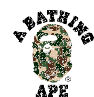 Bathing Ape Camouflage Sticker - Bathing Ape Camouflage Sparks Stickers
