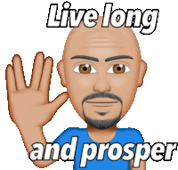 Live Long And Prosper Bald Man Sticker - Live Long And Prosper Bald Man Smiling Stickers