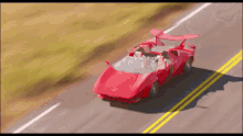 Driving Fast Red Car GIF - Driving Fast Red Car Miss Crawly GIFs