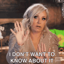 I Dont Want To Know About It Margaret Josephs GIF - I Dont Want To Know About It Margaret Josephs Real Housewives Of New Jersey GIFs