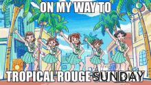 Tropical Rouge Precure GIF - Tropical Rouge Precure On My Way GIFs