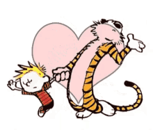 Calvin And Hobbes Dancing GIF - Calvin And Hobbes Dancing Playing GIFs