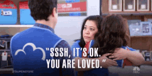 Sssh Its Ok You Are Loved There There GIF - Sssh Its Ok You Are Loved There There Hug GIFs