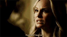 the vampire diaries caroline crying please dont leave me