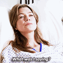 Greys Anatomy Meredith Grey GIF - Greys Anatomy Meredith Grey What Was I Saying GIFs