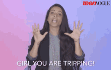 lilly singh girl you are tripping teen vogue tripping lilly singh girl you are tripping teen vogue tripping