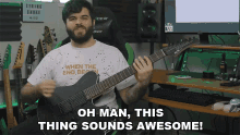 Oh Man This Thing Sounds Awesome Andrew Baena GIF - Oh Man This Thing Sounds Awesome Andrew Baena Sounds Amazing GIFs