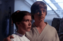 Luke Skywalker Princess Leia GIF - Luke Skywalker Princess Leia Stare GIFs