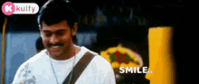 keep smiling have a great day prabhas chakram movie gif