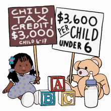 child tax credit 3000 3600per child under6 tax credits taxes