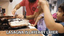 Lasagna Layer By Layer GIF - Lasagna Layer By Layer Food Baby GIFs