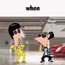 When Phineas And Ferb GIF - When Phineas And Ferb Psy GIFs