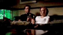 X Files GIF - David Duchovny Xfiles Drinking GIFs