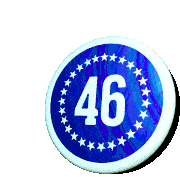 46 46th President Sticker - 46 46th President 46button Stickers