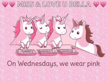 Pink Unicorns Wednesday GIF - Pink Unicorns Wednesday Cute GIFs