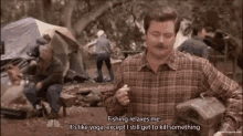 fish fishing gone fishing parks and rec ron swanson