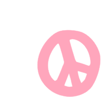 Peace Pink Sticker - Peace Pink Peace Sign Stickers