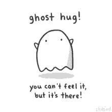 Virtual Hug GIF - Virtual Hug Ghost Hug Cant Feel It GIFs