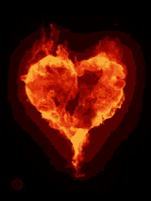 Heart Fire GIF - Heart Fire I Love You GIFs