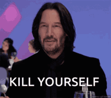 Kill Yourself Kys GIF - Kill Yourself Kys Keanu Reeves GIFs