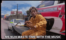Me Nuh Waste Time With The Music Throne GIF - Me Nuh Waste Time With The Music Throne Koffee GIFs