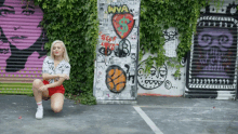 vibing on the streets alexi blue leaving you on read dancing graffiti on the wall