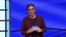 Mayim Bialik Jeopardy GIF - Mayim Bialik Jeopardy Laughing GIFs