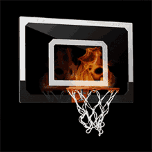 Ring On Fire Basketball Ring GIF - Ring On Fire Basketball Ring Flame GIFs