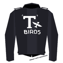 t birds leather jacket grease
