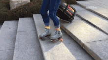 Roller Skating Smooth Landing GIF - Roller Skating Smooth Landing Luggage GIFs