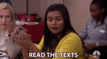 Read The Texts Kelly Kapoor GIF - Read The Texts Kelly Kapoor Mindy Kaling GIFs