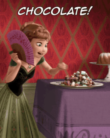 Chocolate Choco Lover GIF - Chocolate Choco Lover Princess Anna GIFs