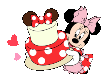 Minnie Mouse Birthday Cake Sticker - Minnie Mouse Birthday Cake For You Stickers