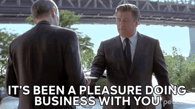 Its Been A Pleasure Doing Business With You Jack Donaghy GIF - Its Been A Pleasure Doing Business With You Jack Donaghy Alec Baldwin GIFs