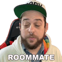 Roommate Doodybeard Sticker - Roommate Doodybeard Roomie Stickers