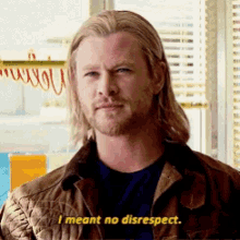Thor I Meant No Disrespect GIF - Thor I Meant No Disrespect Chris Hemsworth GIFs