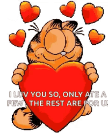 Garfield Hearts GIF - Garfield Hearts Love GIFs