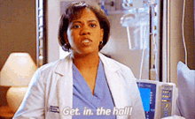 Greys Anatomy Miranda Bailey GIF - Greys Anatomy Miranda Bailey Get In The Hall GIFs