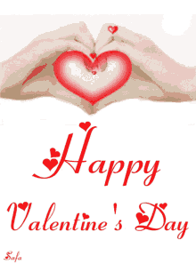 Happy Valentines Day Hands GIF - Happy Valentines Day Hands Heart GIFs