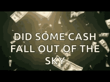 Cash Fall Raining Money GIF - Cash Fall Raining Money Out Of The Sky GIFs