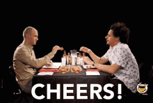 Cheers Lets Eat GIF - Cheers Lets Eat Toast GIFs