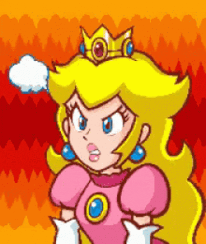 Princess Peach Angry GIF.