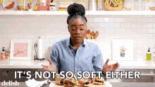Its Not So Soft Either Review GIF - Its Not So Soft Either Review Food Review GIFs