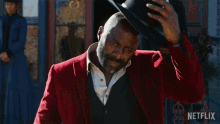 Taking Off Hat Rufus Black GIF - Taking Off Hat Rufus Black Idris Elba GIFs