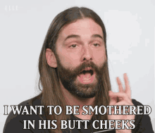 I Want To Be Smothered In His Butt Cheeks Jonathan Van Ness GIF - I Want To Be Smothered In His Butt Cheeks Jonathan Van Ness Butt Cheeks GIFs