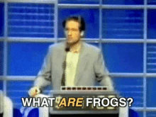 David Duchovny Frogs GIF - David Duchovny Frogs Jeopardy GIFs