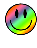 Smiley Face Rainbow Sticker - Smiley Face Rainbow Rainbow Drip Stickers