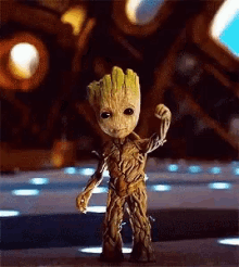 Groot Guardians Of The Galaxy GIF - Groot Guardians Of The Galaxy Waving GIFs
